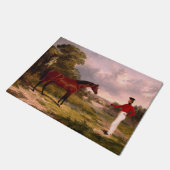 Soldaat met een agent deurmat (Schuin)