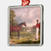 Soldaat met een agent metalen ornament (Links)