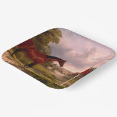 Soldaat met een agent papieren bordje (Gebogen)