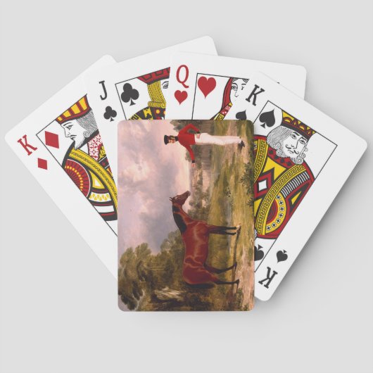 Soldaat met een agent pokerkaarten (Achterkant)