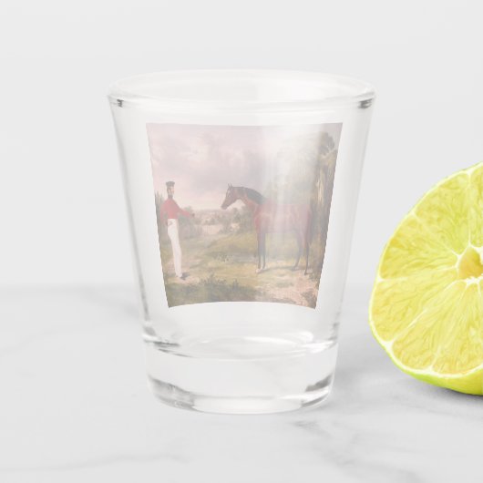 Soldaat met een agent shot glas (Achterkant)