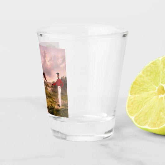 Soldaat met een agent shot glas (Rechts)