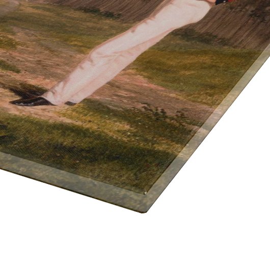 Soldaat met een agent snijplank (Hoek)