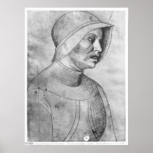 Soldaat met helm poster (Voorkant)