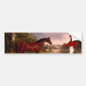 Soldaat Met het Paard van een Officier Bumpersticker (Voorkant)