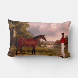 Soldaat met het paard van een officier kussen