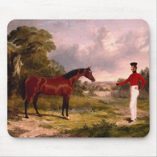 Soldaat Met Het Paard Van Een Officier Muismat