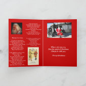 Soldaat met Kerstgedicht Kerstkaart Feestdagen Kaart (Binnen)