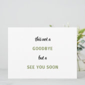 Soldaat Militaire Camo Farewell Miss u Vaarwel Kaart (Staand voorkant)