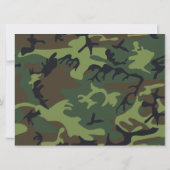 Soldaat Militaire Camo Farewell Miss u Vaarwel Kaart (Achterkant)