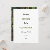 Soldaat Militaire Camo Farewell Miss u Vaarwel Kaart (Voorkant / Achterkant in situ)