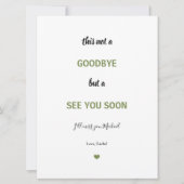 Soldaat Militaire Camo Farewell Miss u Vaarwel Kaart (Voorkant)