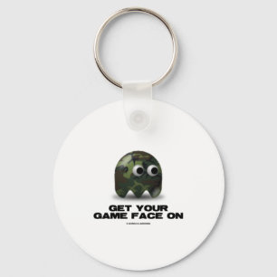 Soldaat (Militaire Camouflage Retro Avatar) Sleutelhanger