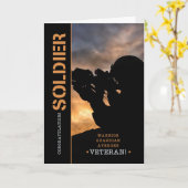 Soldaat: Militaire pensionering Kaart (Gele Bloem)