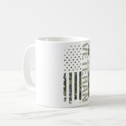 Soldaat Militaire Veteranen Dag Camouflage U Koffiemok (Voorkant links)