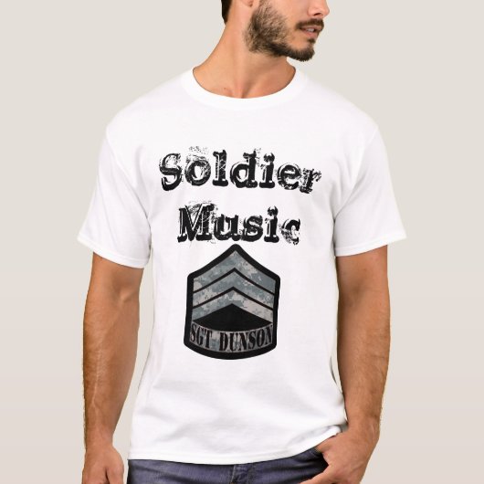 Soldaat Music (ACU SGT LOGO) T-shirt (Voorkant)