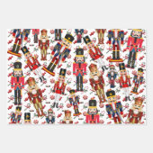 Soldaat Notenkraker Toss met pepermuntjes Kerstmis Inpakpapier Vel (Voorkant 3)