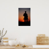 Soldaat op Sunset Poster (Keuken)