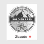 soldaat pas Arizona wandelpaden Sticker (Vel)