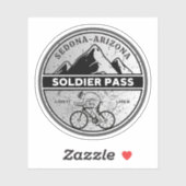 Soldaat passeren Arizona wandelpaden Sticker (Vel)