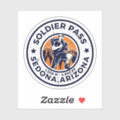 Soldaat passeren Arizona wandelpaden Sticker (Vel)