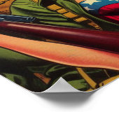  soldaat Pin-Up Poster (Hoek)