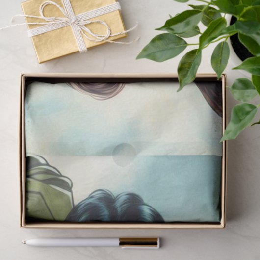  soldaat pin-ups tissuepapier (Geschenk)