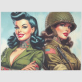  soldaat pin-ups tissuepapier (Voorkant)
