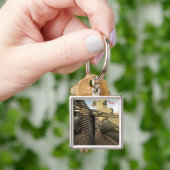 Soldaat scouts voor vijandelijke activiteit sleutelhanger (Hand)