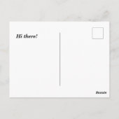 Soldaat silhouet aanpassen briefkaart (Achterkant)