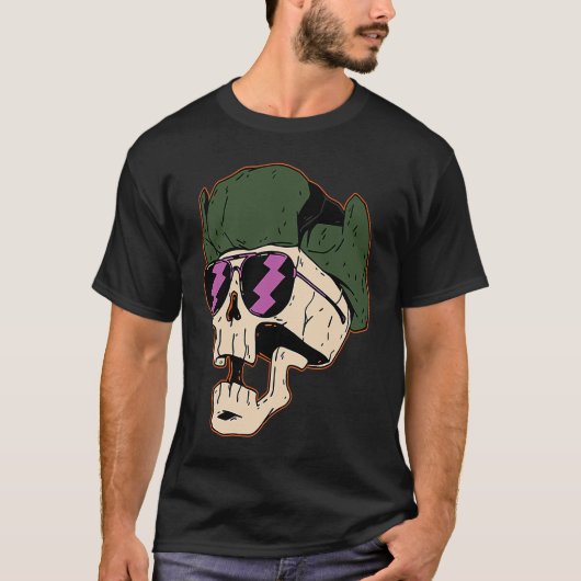soldaat skelet dood t-shirt (Voorkant)