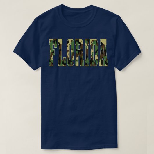 Soldaat staat van Florida Military Camo T-shirt (Design voorkant)