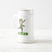 Soldaat Stickfiguur Bierpul (Voorkant links)