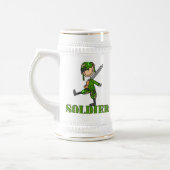 Soldaat Stickfiguur Bierpul (Links)