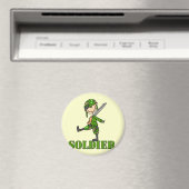 Soldaat Stickfiguur Magneet (Insitu (Vaatwasser))
