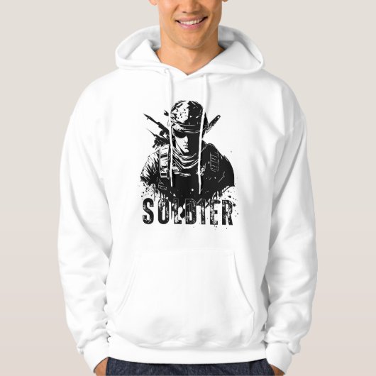 Soldaat Strong Hoodie (Voorkant)