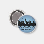 Soldaat Tribute Magnet Lest We vergeten oorlogscad (Voorkant / Achterkant)