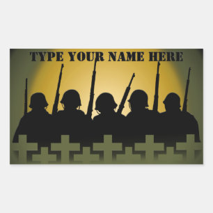 Soldaat Tribute Stickers Lest We vergeten Stickers