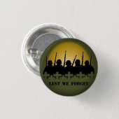 Soldaat Tributeer Buttonnen Lest We vergeten oorlo Ronde Button 3,2 Cm (Voorkant /achterkant)