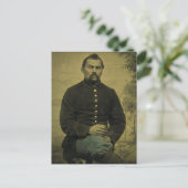 Soldaat-type burgeroorlog briefkaart (Staand voorkant)