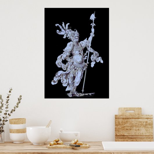 soldaat uit de 17e eeuw poster (Keuken)