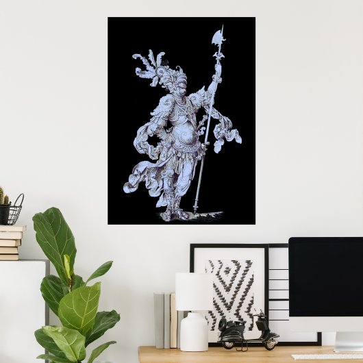 soldaat uit de 17e eeuw poster (Thuiskantoor)