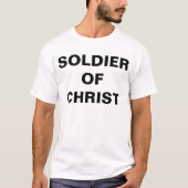 "Soldaat van Christus" Mannen T-shirt (Voorkant)