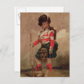 Soldaat van de 79e hooglanders in Chobham Briefkaart (Voorkant / Achterkant)