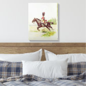 Soldaat van de Imperial Guard op Horseback, 1898 Canvas Afdruk (Insitu (Slaapkamer))