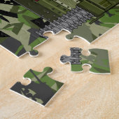 Soldaat van het Britse leger in Tank Jigzaag Puzzl Legpuzzel (Zijkant)