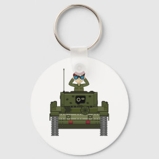 Soldaat van het Britse leger in Tank Sleutelhanger