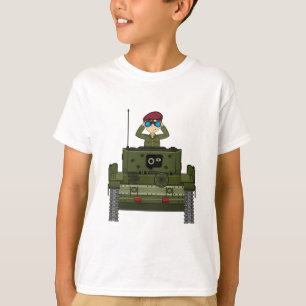 Soldaat van het Britse leger in Tank T-shirt