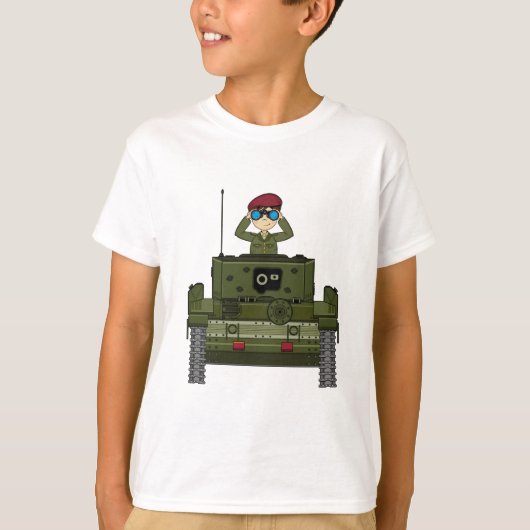 Soldaat van het Britse leger in Tank T-shirt (Voorkant)