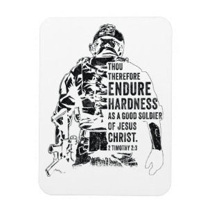 Soldaat van Jezus Christus - Christelijk Vertrouw  Magneet